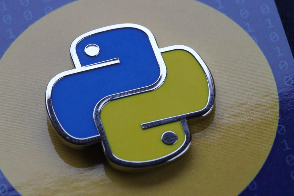 Python Enamel Pin: Coding Language, Computer Scientist Gift for Software Engineer Data Scientist