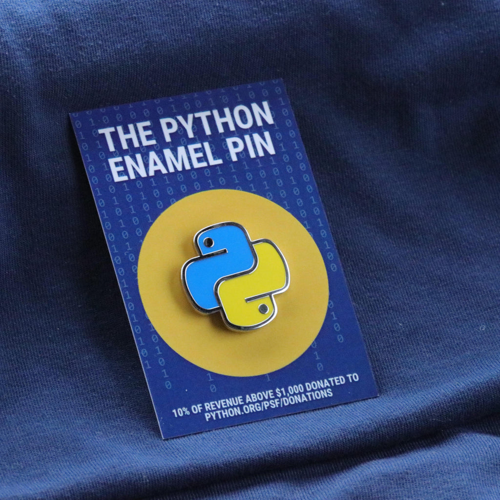 Python Enamel Pin: Coding Language, Computer Scientist Gift for Software Engineer Data Scientist