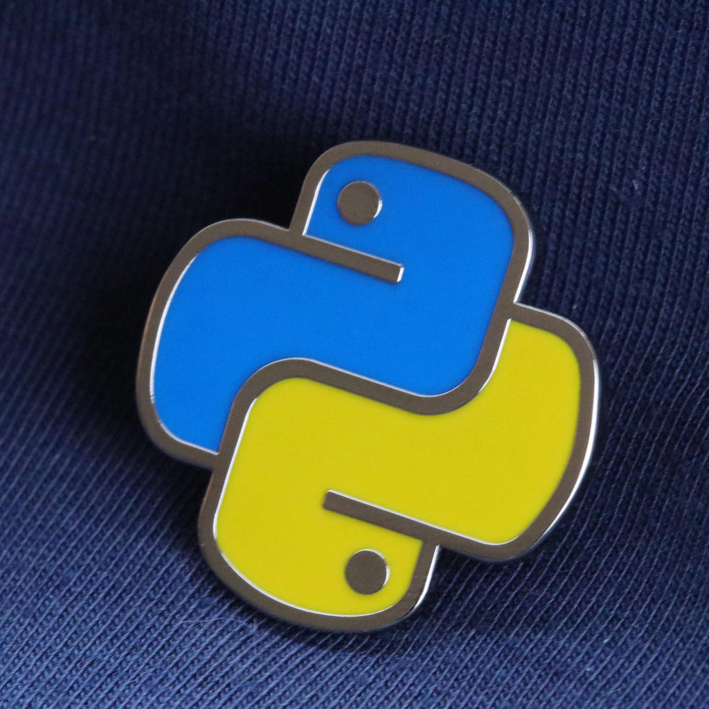 Python Enamel Pin: Coding Language, Computer Scientist Gift for Software Engineer Data Scientist