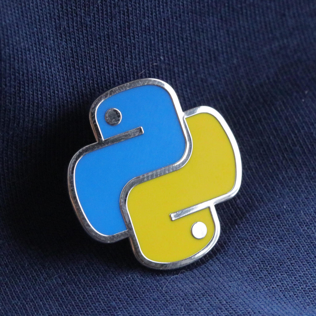 Python Enamel Pin: Coding Language, Computer Scientist Gift for Software Engineer Data Scientist