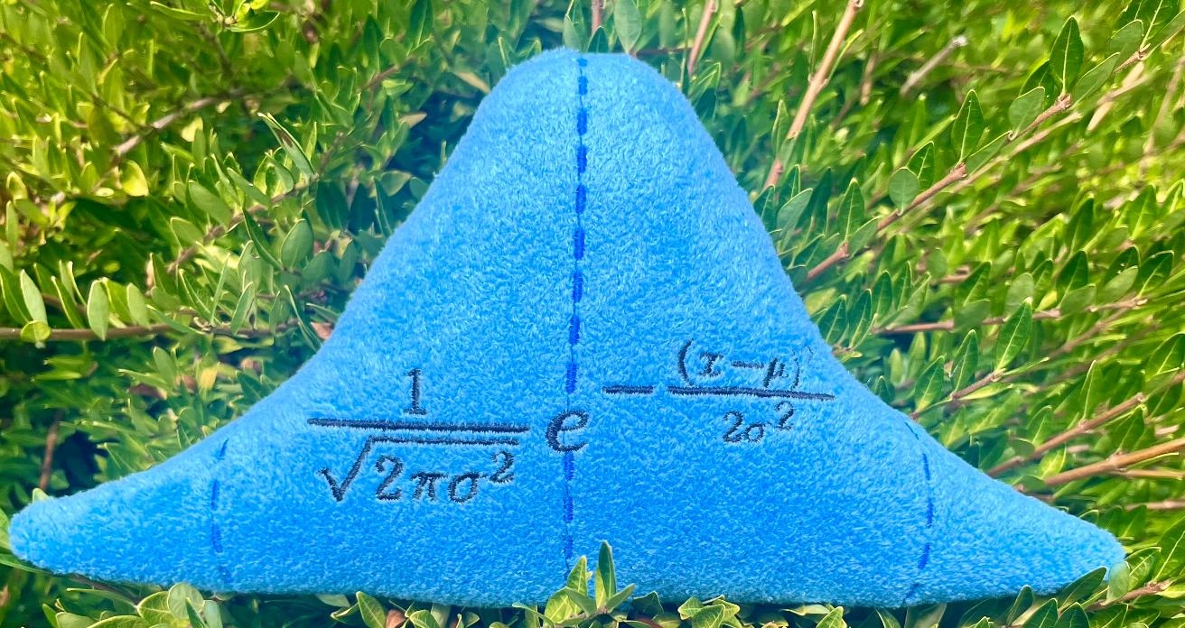 Normal Distribution Plushie: Handcrafted Statistics Gift For Data Scientist